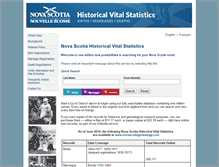 Tablet Screenshot of novascotiagenealogy.com